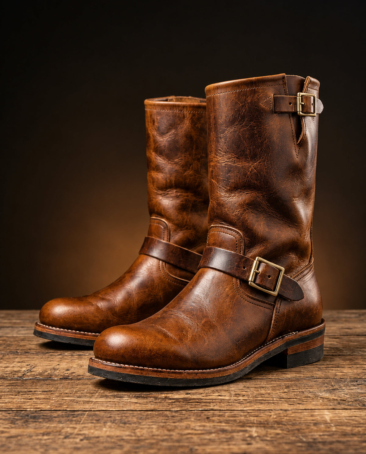 Stivali Vintage Rowan in Pelle
