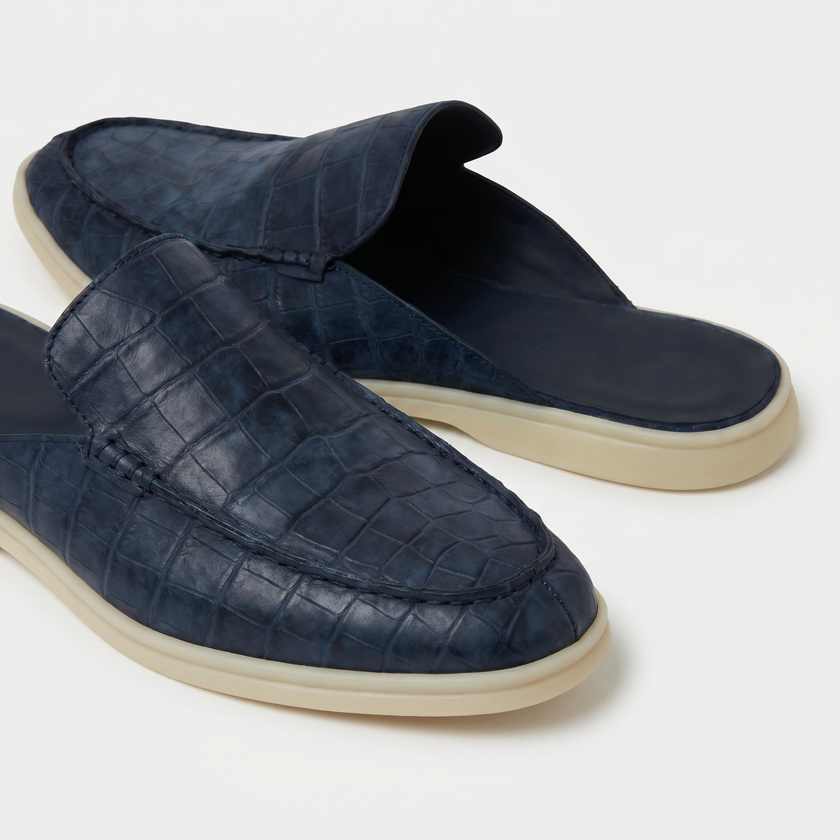 Yacht Croco | Mocassino Aperto — Blu Navy · Limited Edition